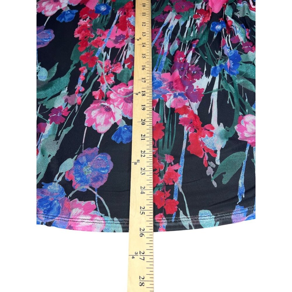 Cupio Blush Womens Floral Print Long Sleeve Top 2X - Picture 4 of 10